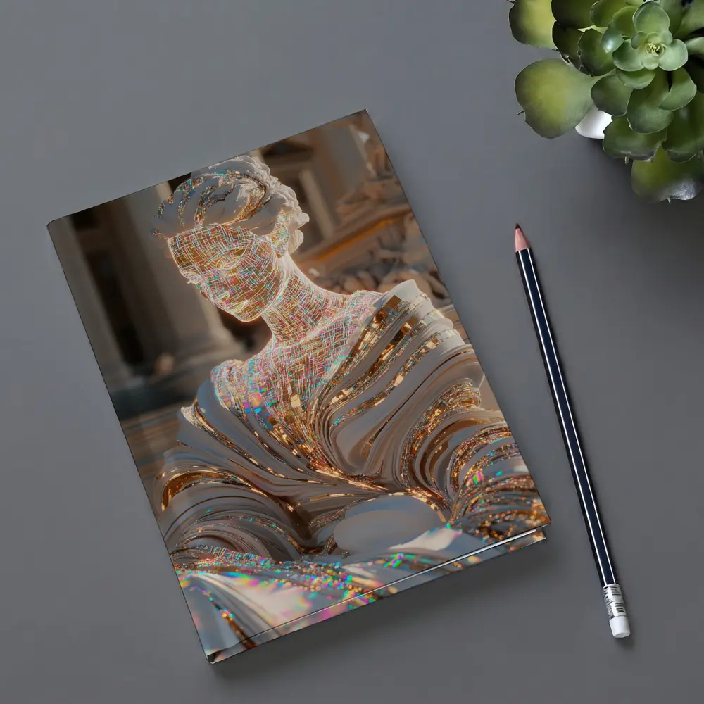 Holographic Greek Sculpture Classical Architecture Background – Notebooks