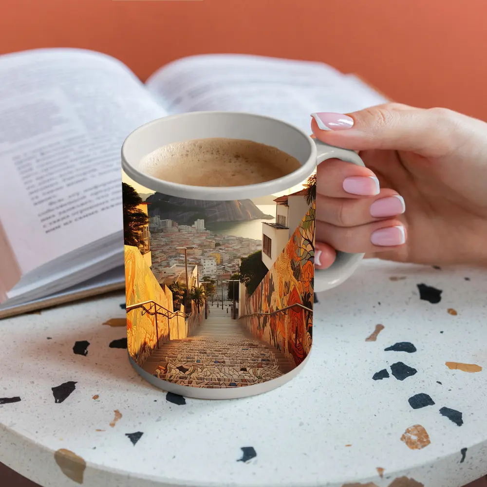 Rio de Janeiro Stairs Sugarloaf Mountain View – Mugs