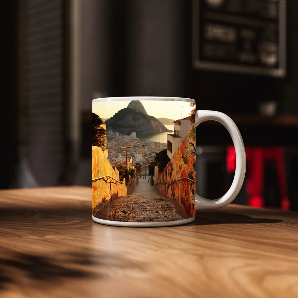Rio de Janeiro Stairs Sugarloaf Mountain View – Mugs