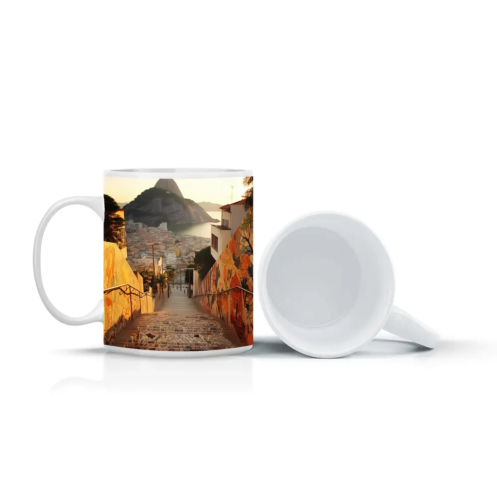 Rio de Janeiro Stairs Sugarloaf Mountain View – Mugs