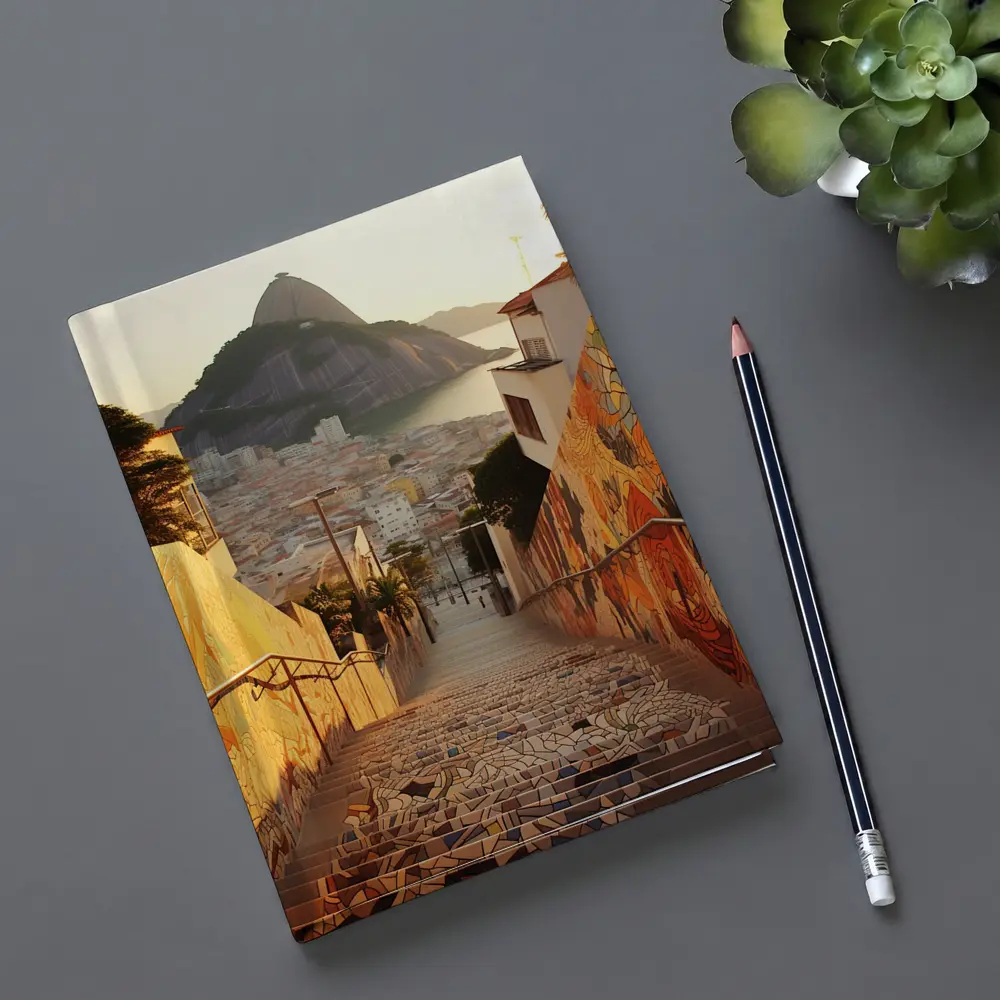 Rio de Janeiro Stairs Sugarloaf Mountain View – Notebooks
