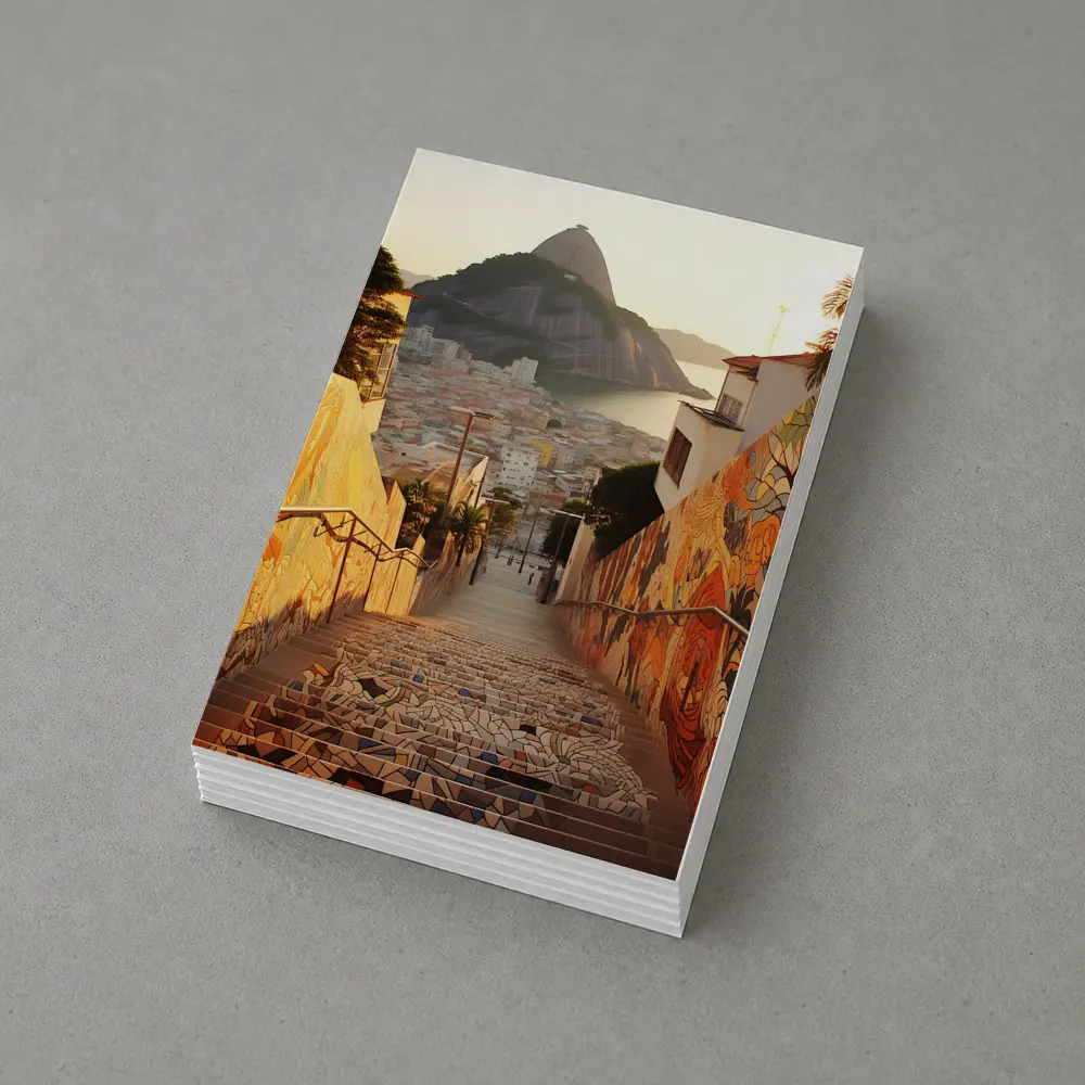 Rio de Janeiro Stairs Sugarloaf Mountain View – Postcards