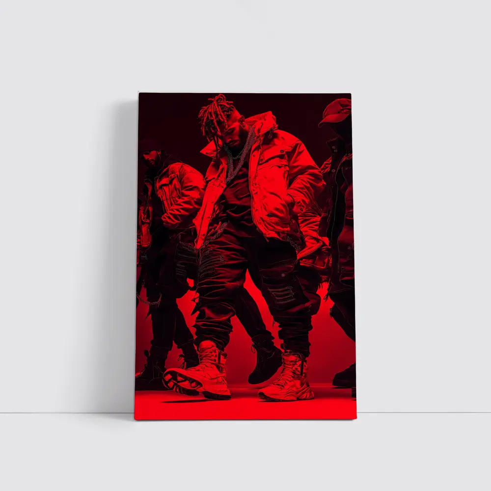 Red Light Hip Hop Street Fashion Figure – Wall Art