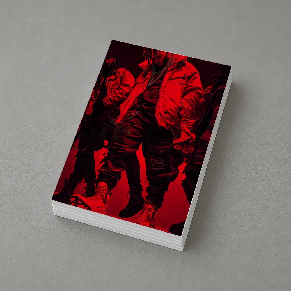 Red Light Hip Hop Street Fashion Figure – Postcards