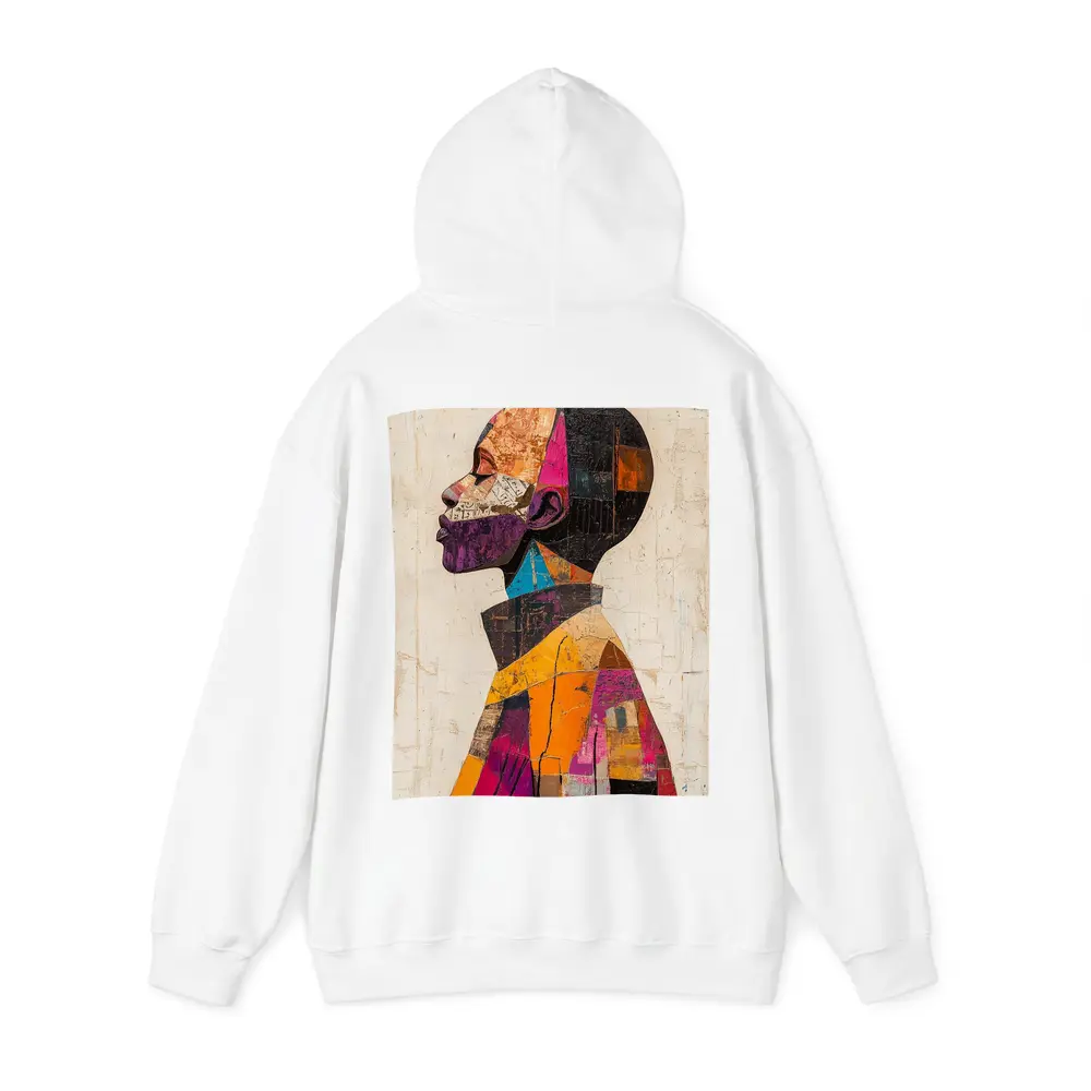 Abstract Collage Portrait Man Side Profile – Hoodies