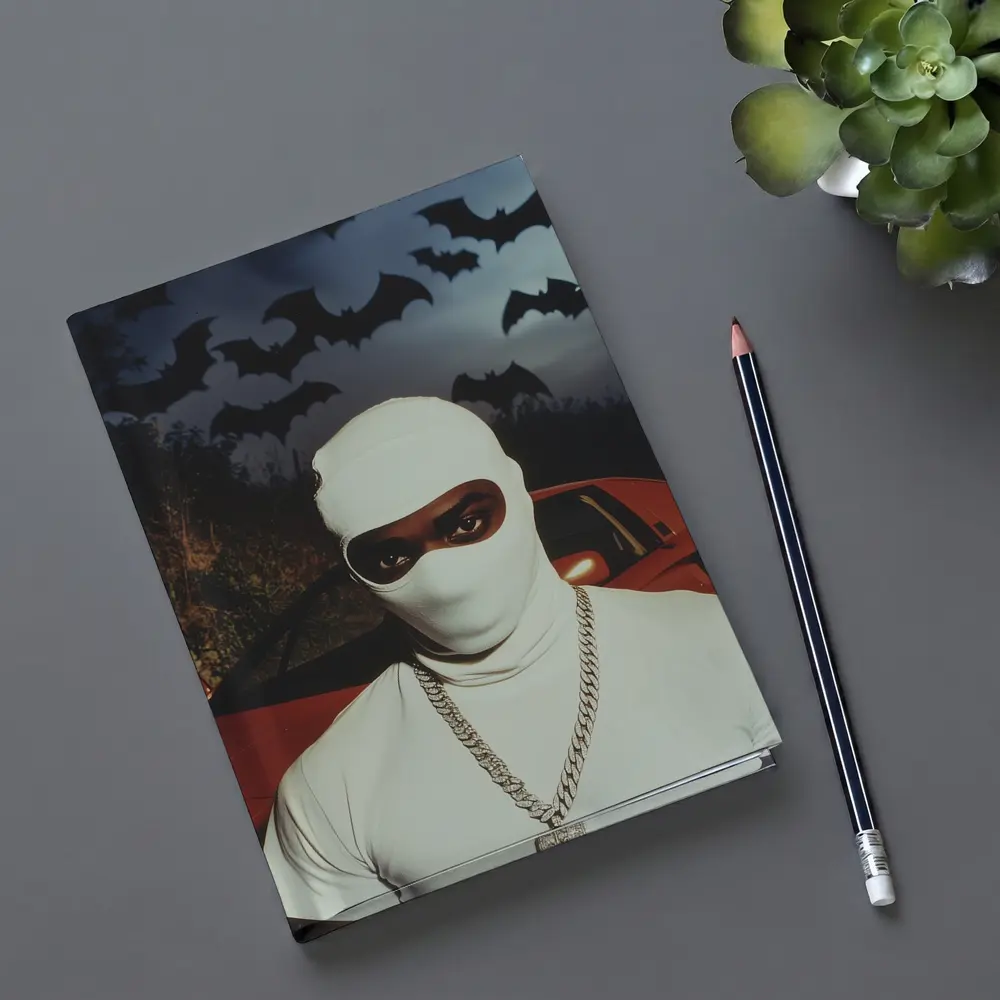Masked Man Red Ferrari Bats Night – Notebooks