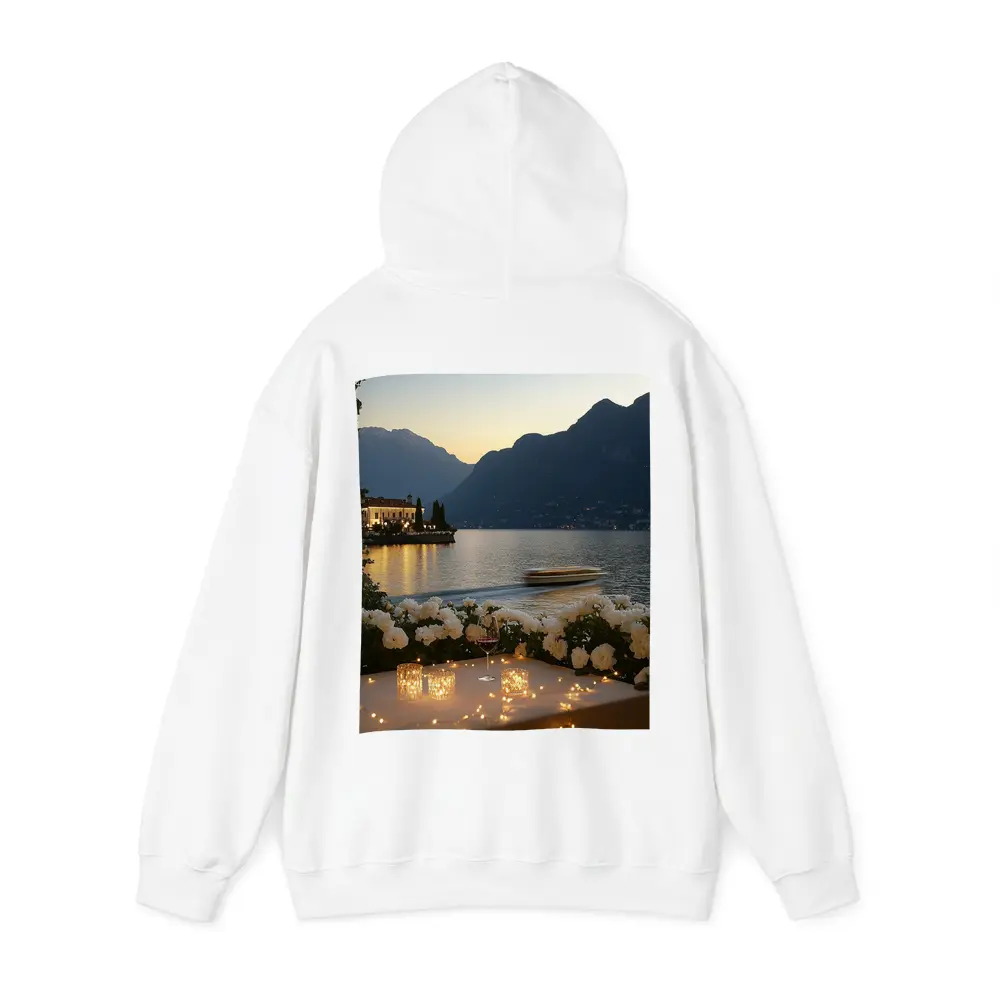 Lake Como Sunset Roses Candlelight Evening – Hoodies