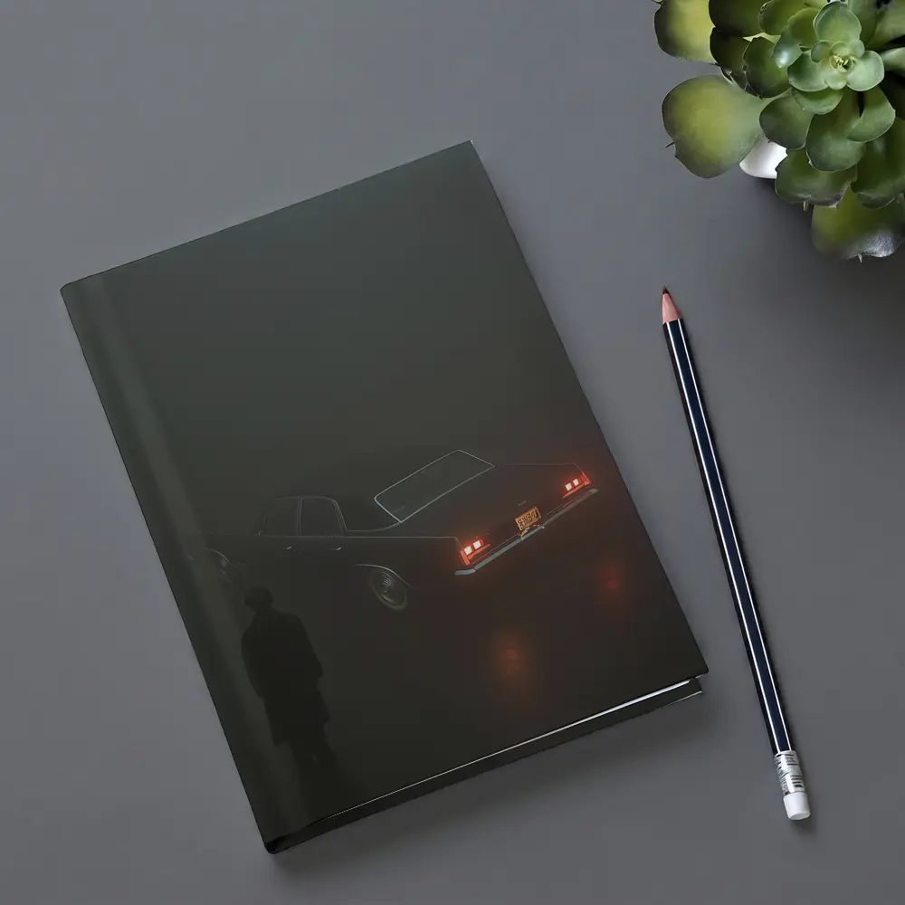 Dark Chevrolet Impala Figure Foggy Night – Notebooks