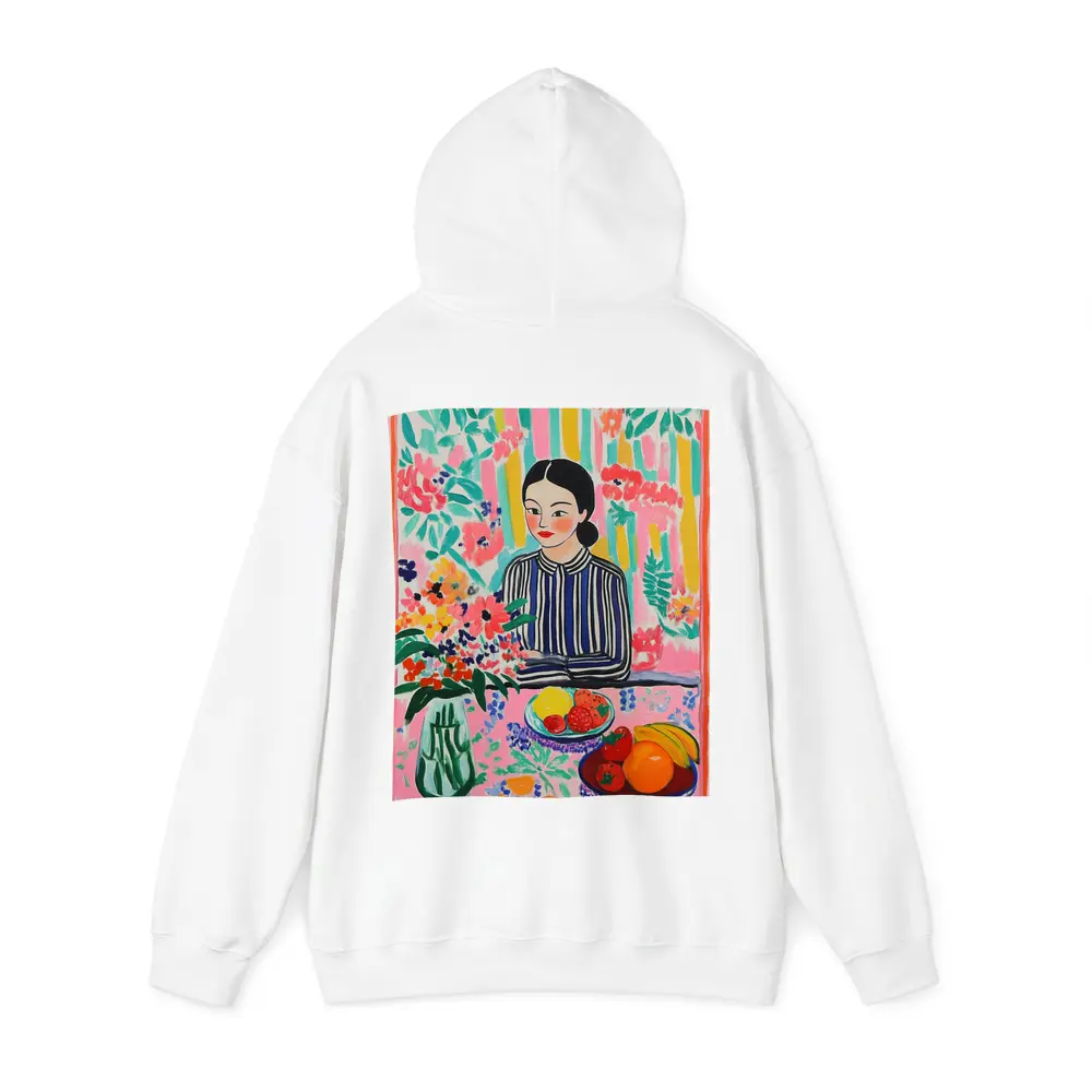 Woman With Fruit Bowl Floral Matisse Style – Hoodies