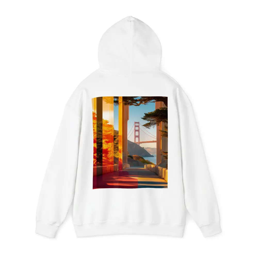 Golden Gate Bridge San Francisco Warm Sunset – Hoodies
