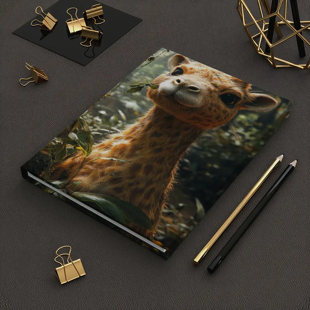 Cute Baby Giraffe In Jungle Forest – Notebooks