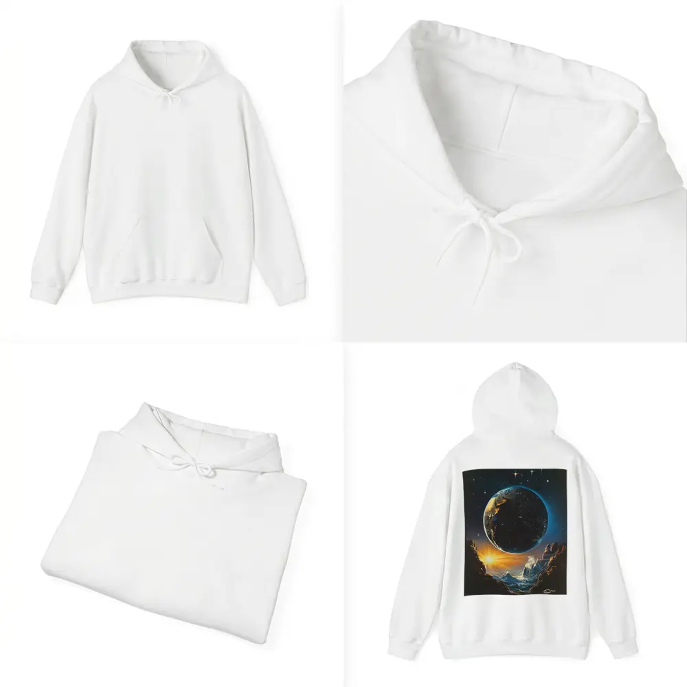 Earth From Space Cosmic Sunrise Fantasy Art – Hoodies