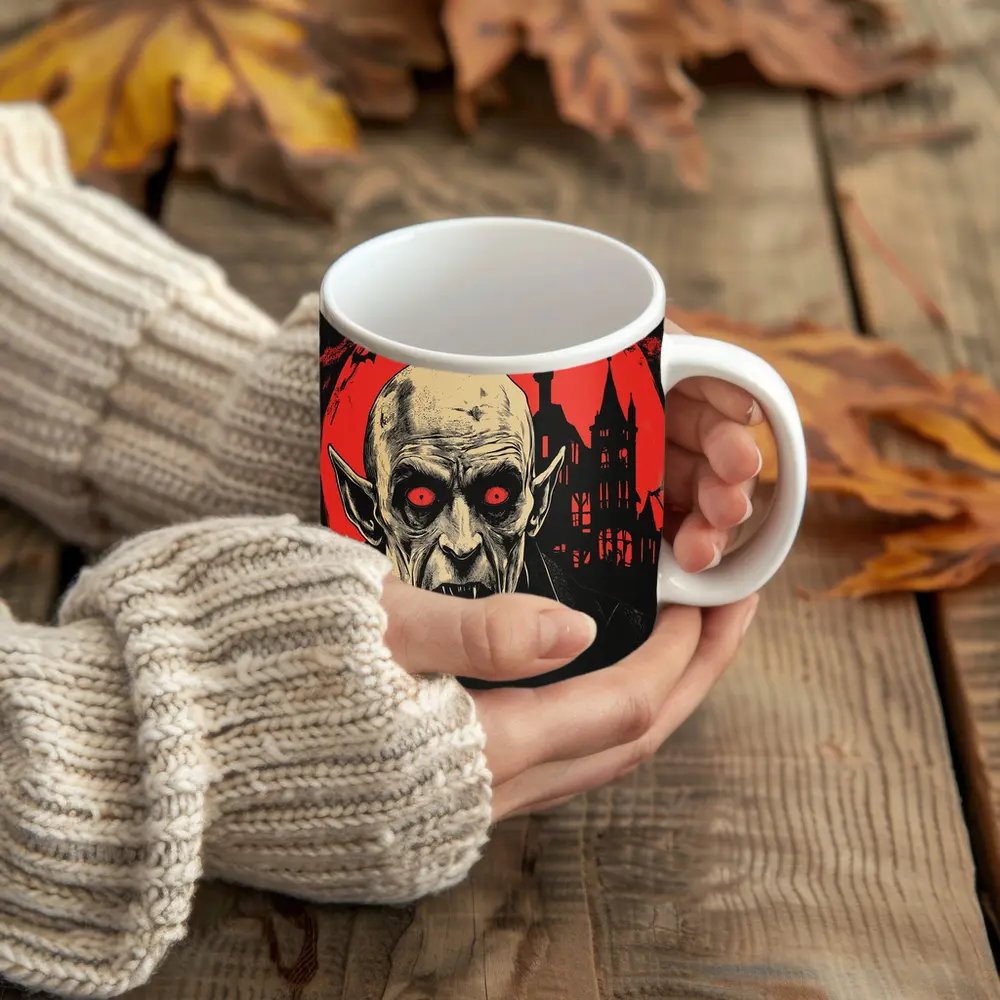 Nosferatu Vampire Red Moon Gothic Horror – Mugs