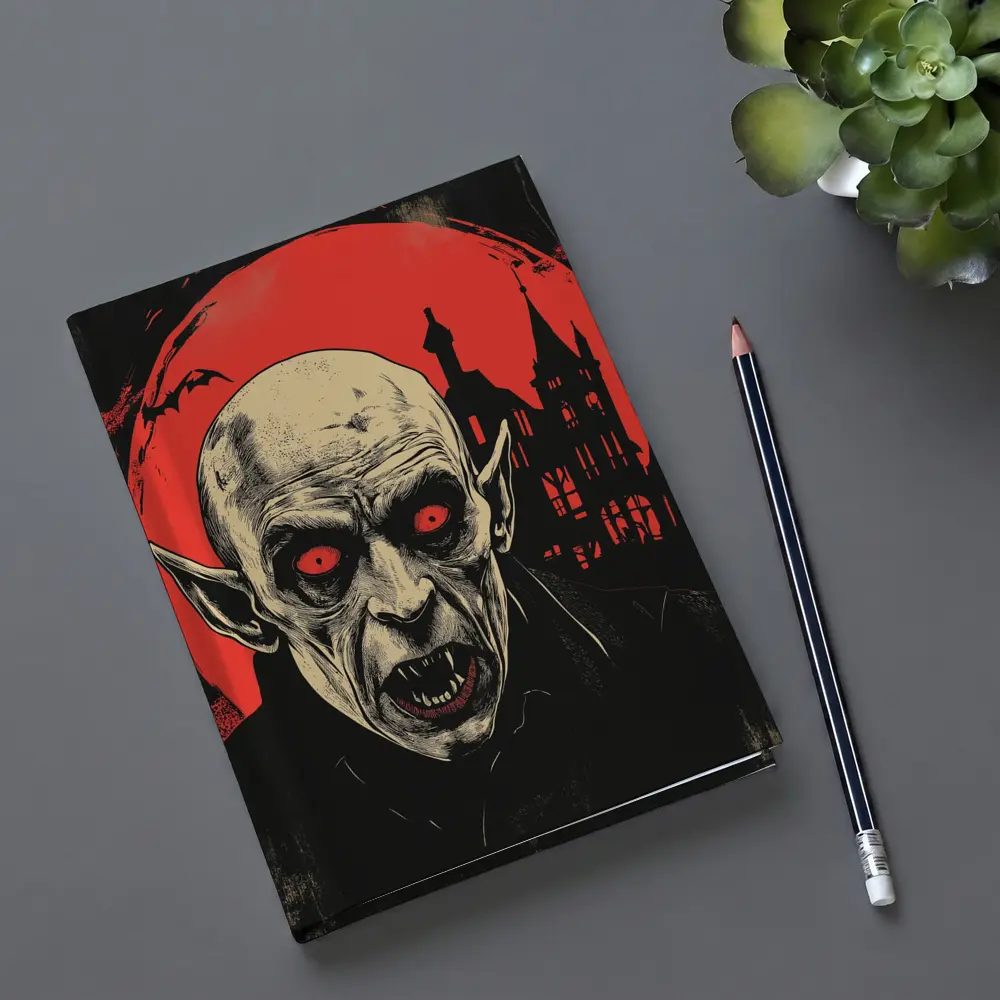 Nosferatu Vampire Red Moon Gothic Horror – Notebooks