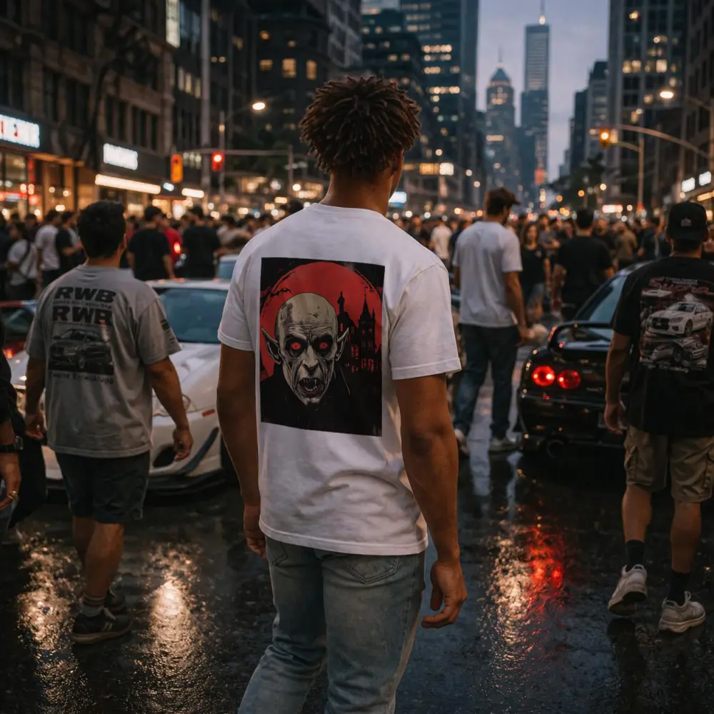 Nosferatu Vampire Red Moon Gothic Horror – T-Shirts