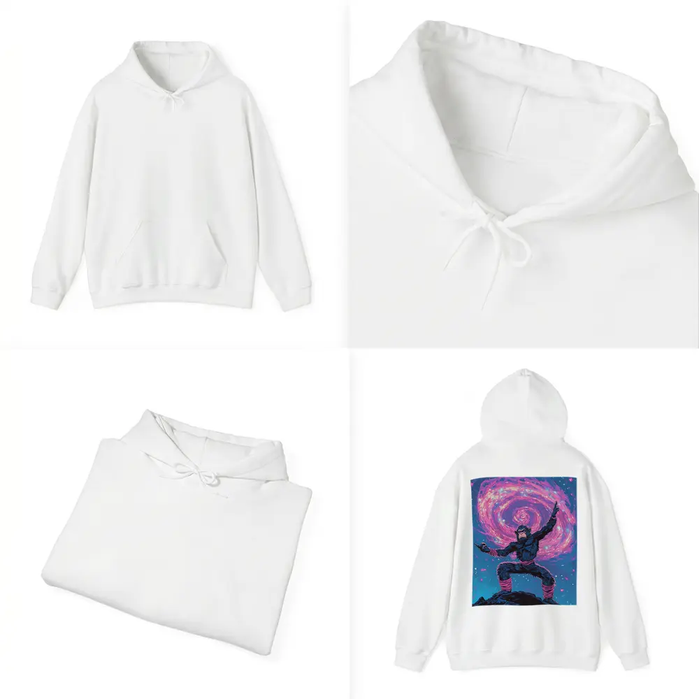 Cosmic Monkey Warrior Galaxy Space Art – Hoodies