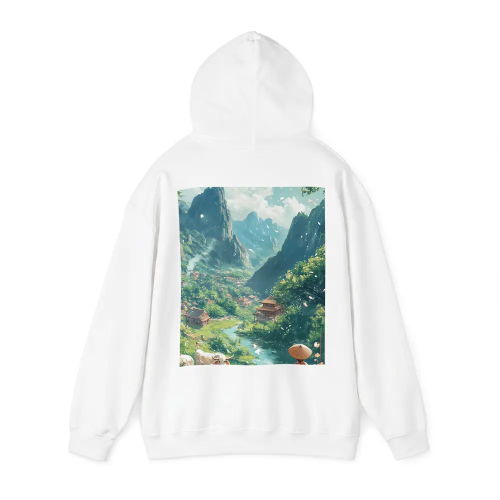 Anime Valley Village Children and Cows – Hoodies