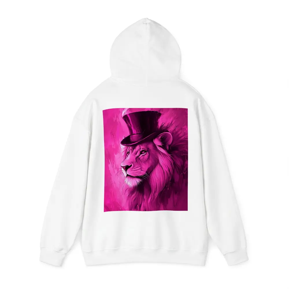 Pink Lion Top Hat Magenta Art – Hoodies