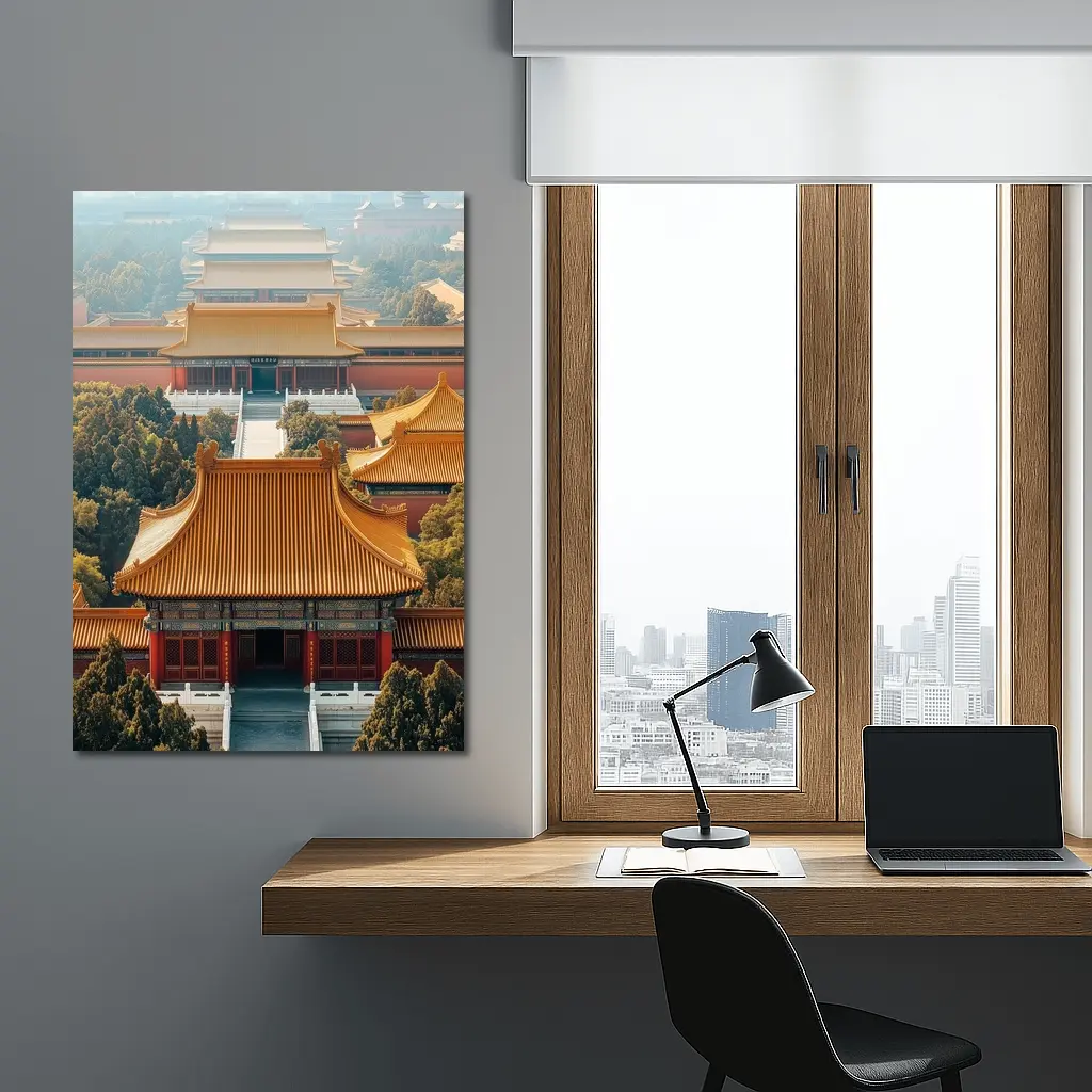 Forbidden City Imperial Palace Beijing Aerial View – Wall Art