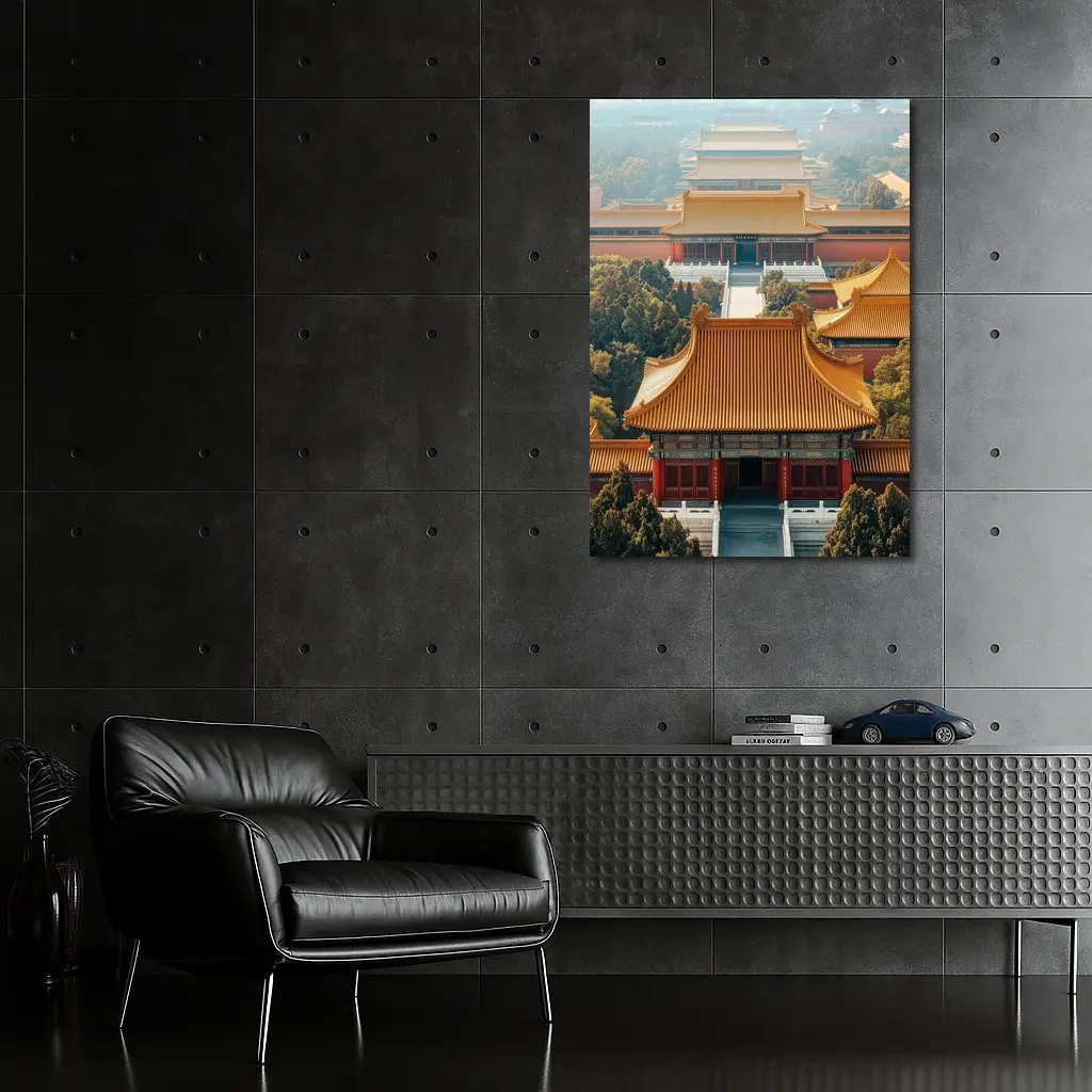Forbidden City Imperial Palace Beijing Aerial View – Wall Art