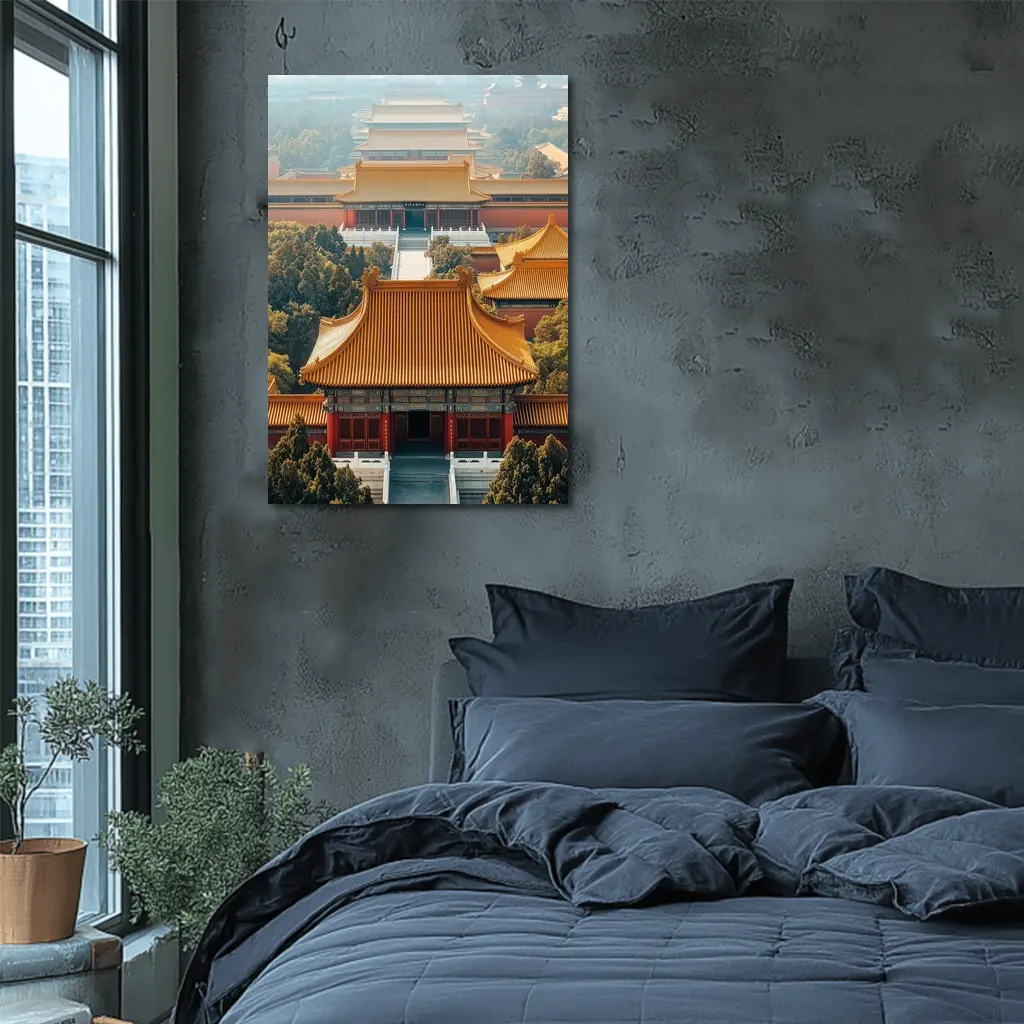 Forbidden City Imperial Palace Beijing Aerial View – Wall Art