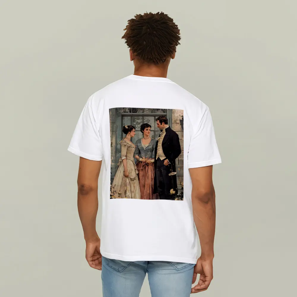 Regency Era Couple Vintage Illustration Art – T-Shirts