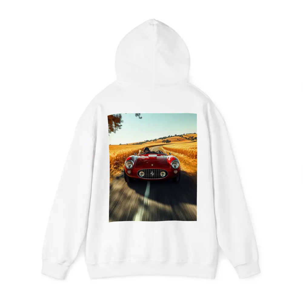 Classic Ferrari Speedster Red Country Road – Hoodies