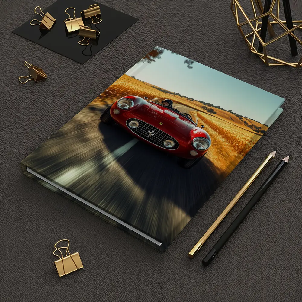 Classic Ferrari Speedster Red Country Road – Notebooks