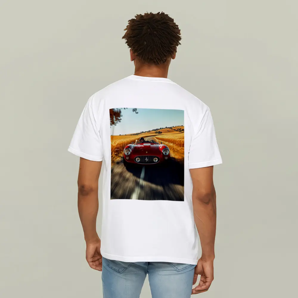 Classic Ferrari Speedster Red Country Road – T-Shirts