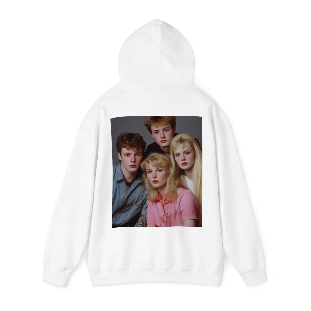 Retro Eighties Teen Group Studio Portrait – Hoodies