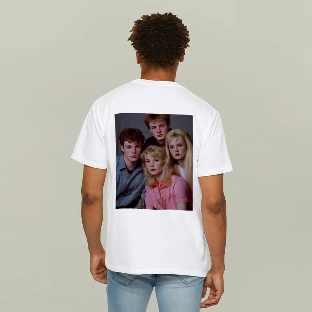 Retro Eighties Teen Group Studio Portrait – T-Shirts