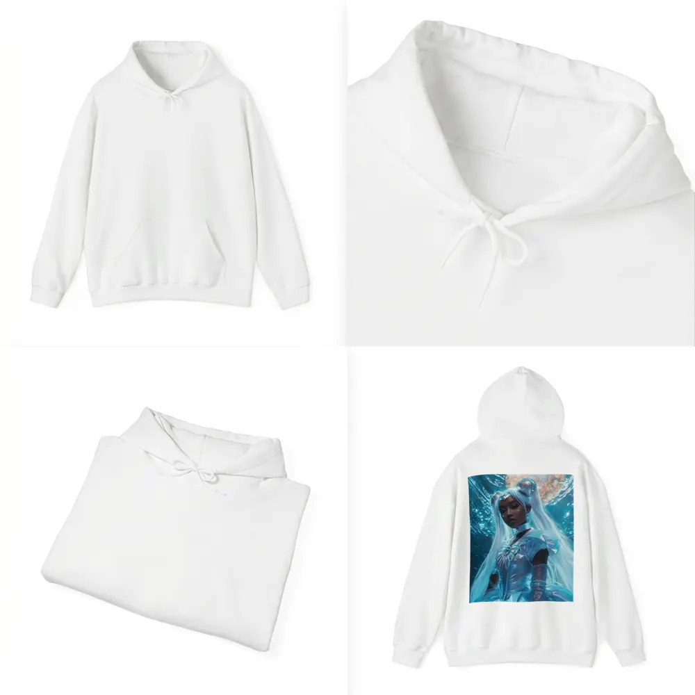 Sailor Moon Black Girl Fantasy Moon Background – Hoodies