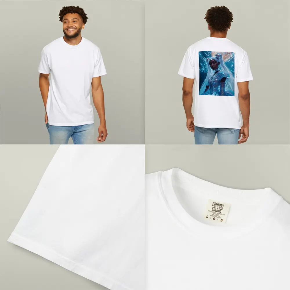 Sailor Moon Black Girl Fantasy Moon Background – T-Shirts