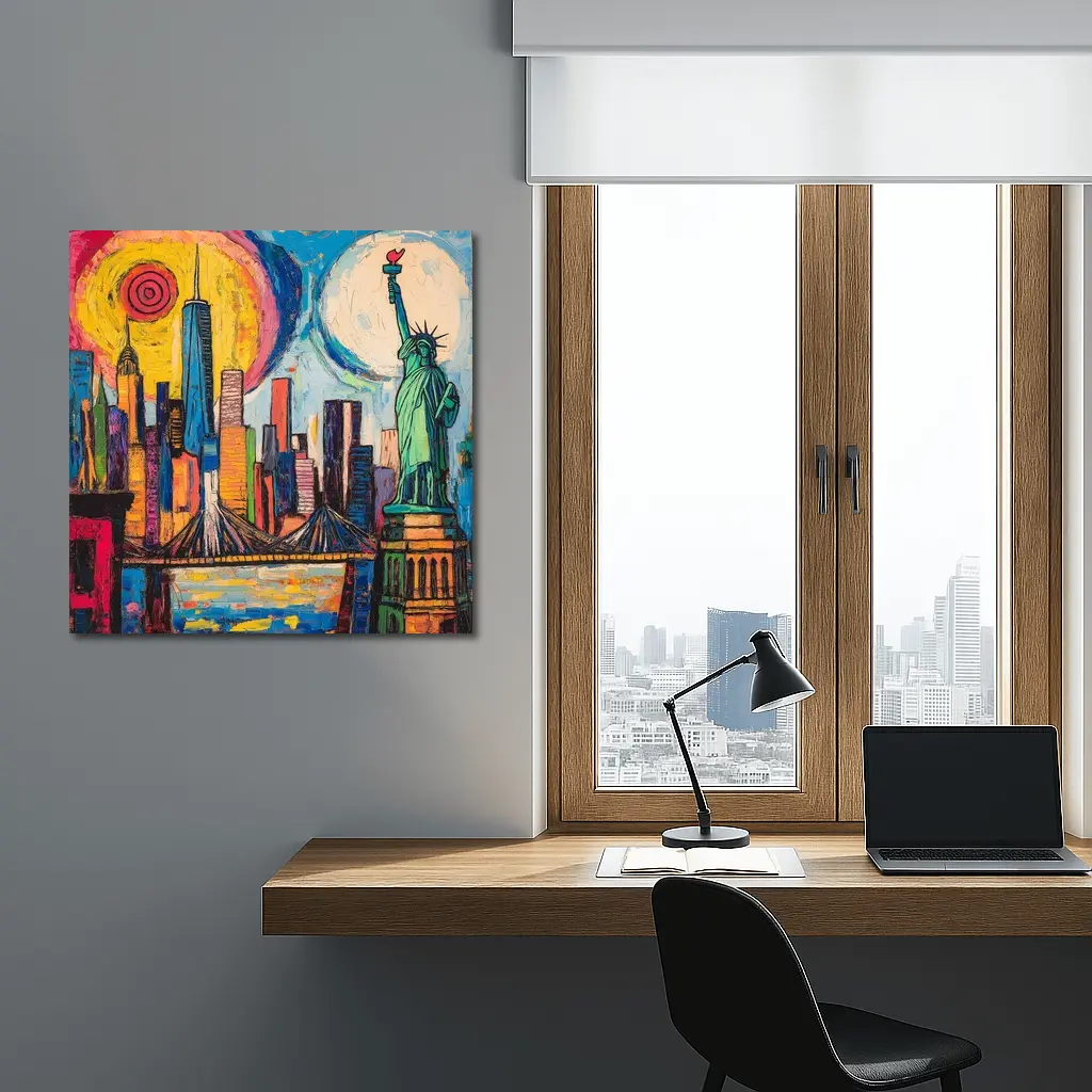 New York City Skyline Bold Pop Art – Wall Art
