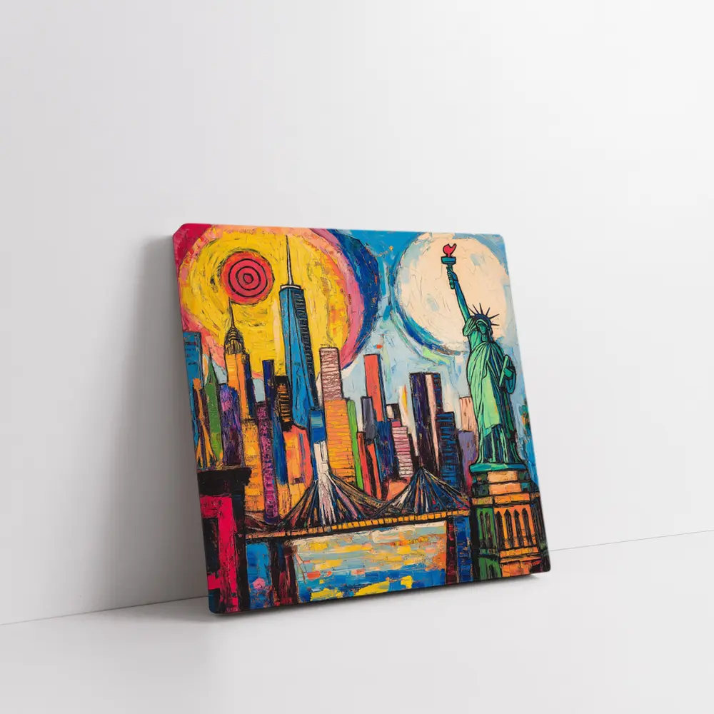 New York City Skyline Bold Pop Art – Wall Art