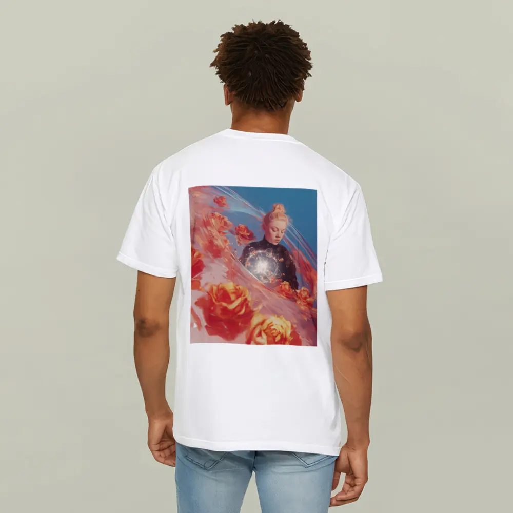 Woman With Roses Surreal Fantasy Art – T-Shirts