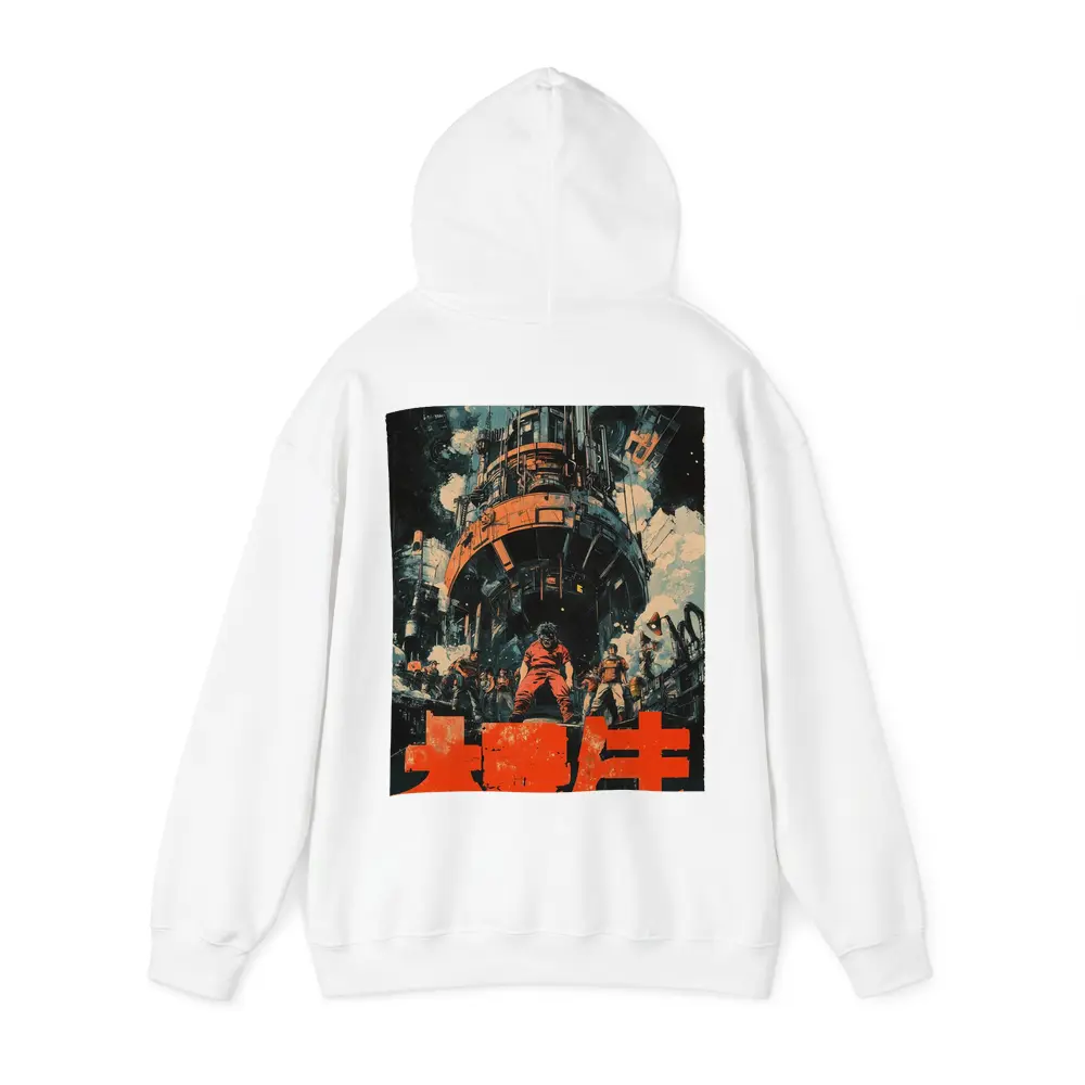 Retro Japanese Anime Industrial Sci Fi Scene – Hoodies