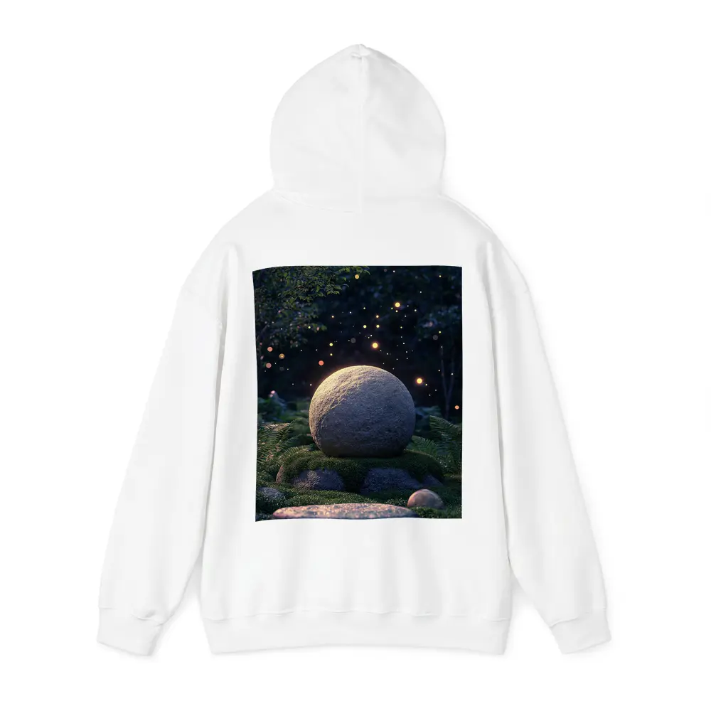 Glowing Stone Forest Night Fireflies Fantasy – Hoodies