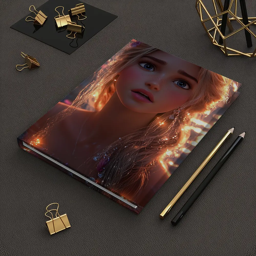 Fantasy Girl Glowing Water Magical Night – Notebooks