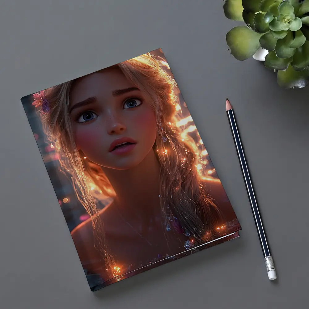 Fantasy Girl Glowing Water Magical Night – Notebooks