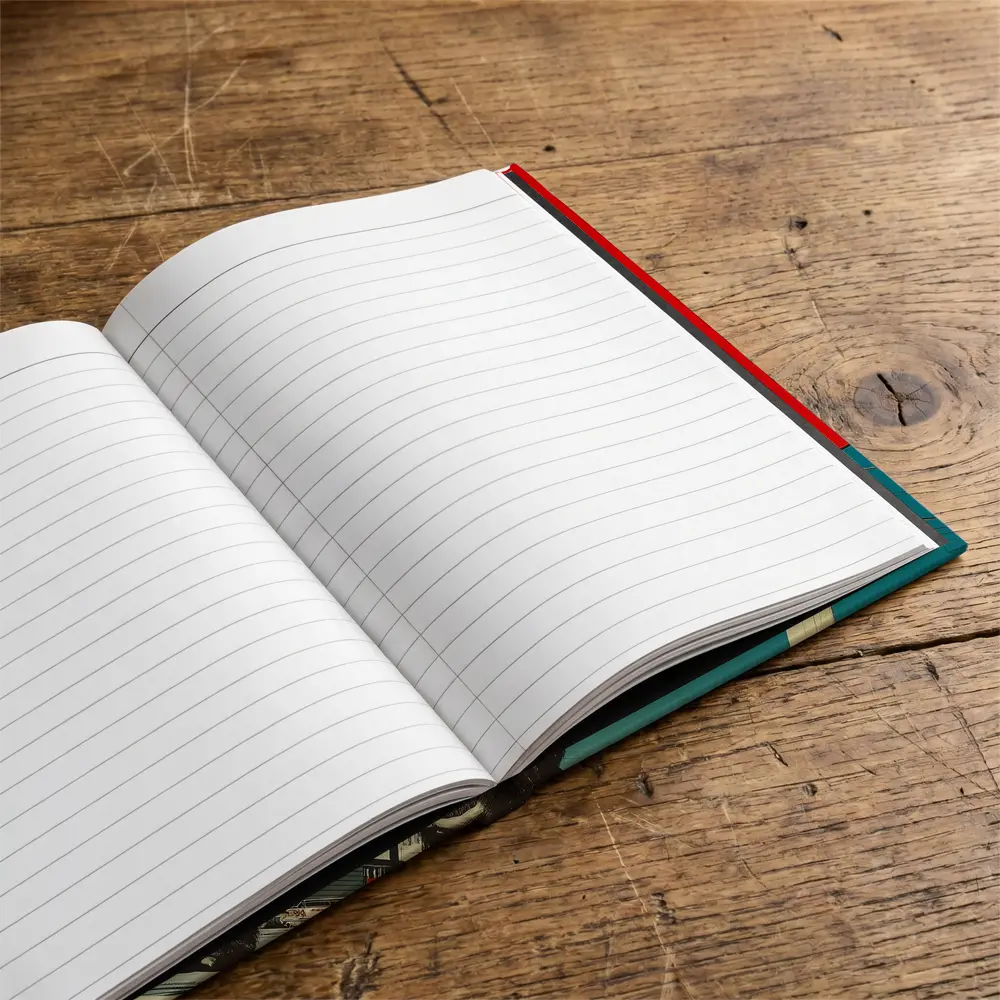Giant Gorilla Red Sun Urban Street Scene – Notebooks