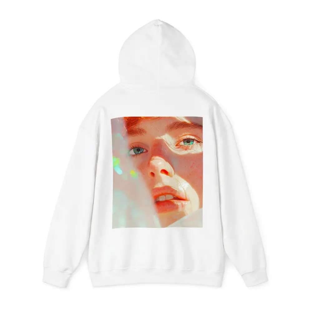 Young Man Close Up Portrait Light Glow – Hoodies