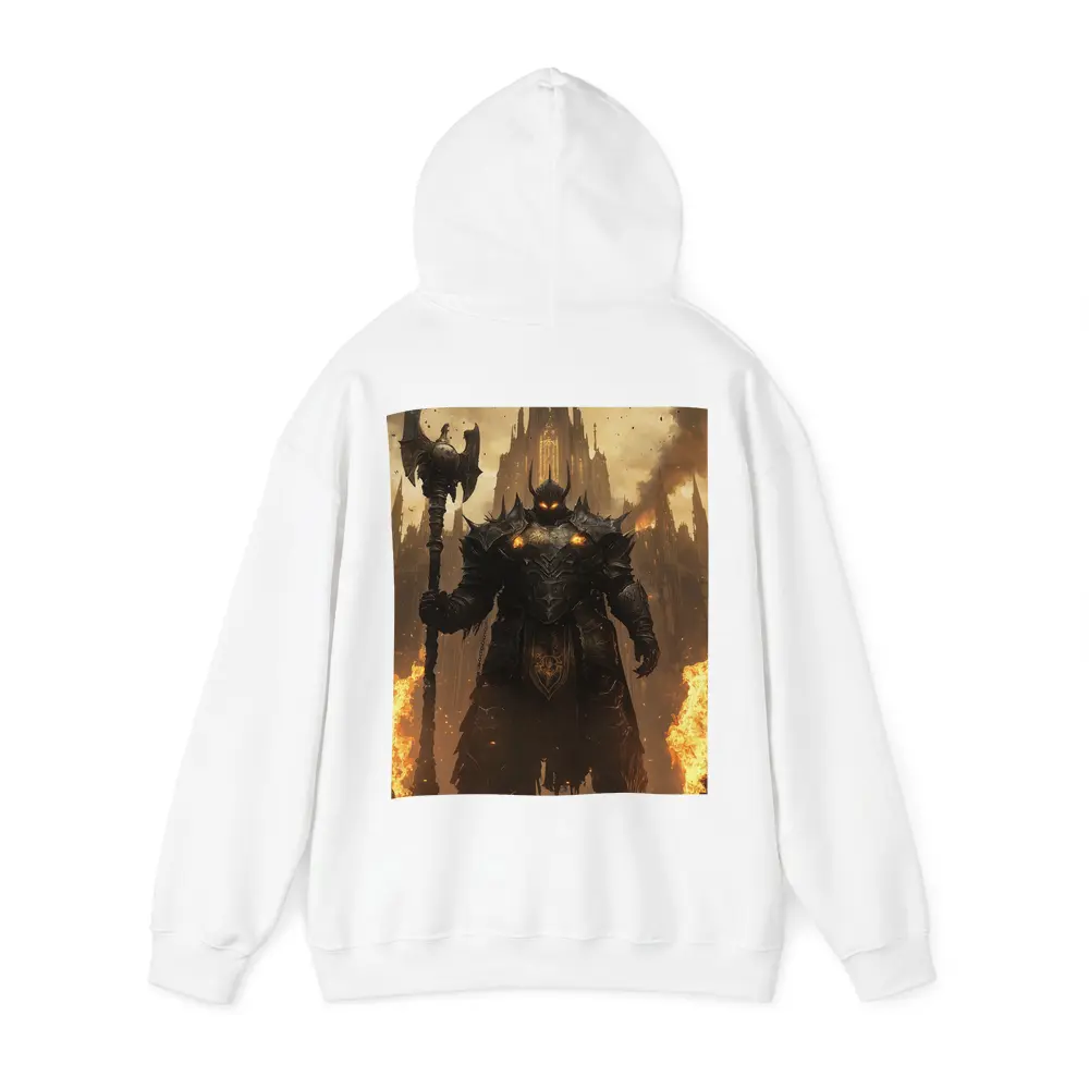 Dark Armored Warrior Fire Gothic Castle – Hoodies
