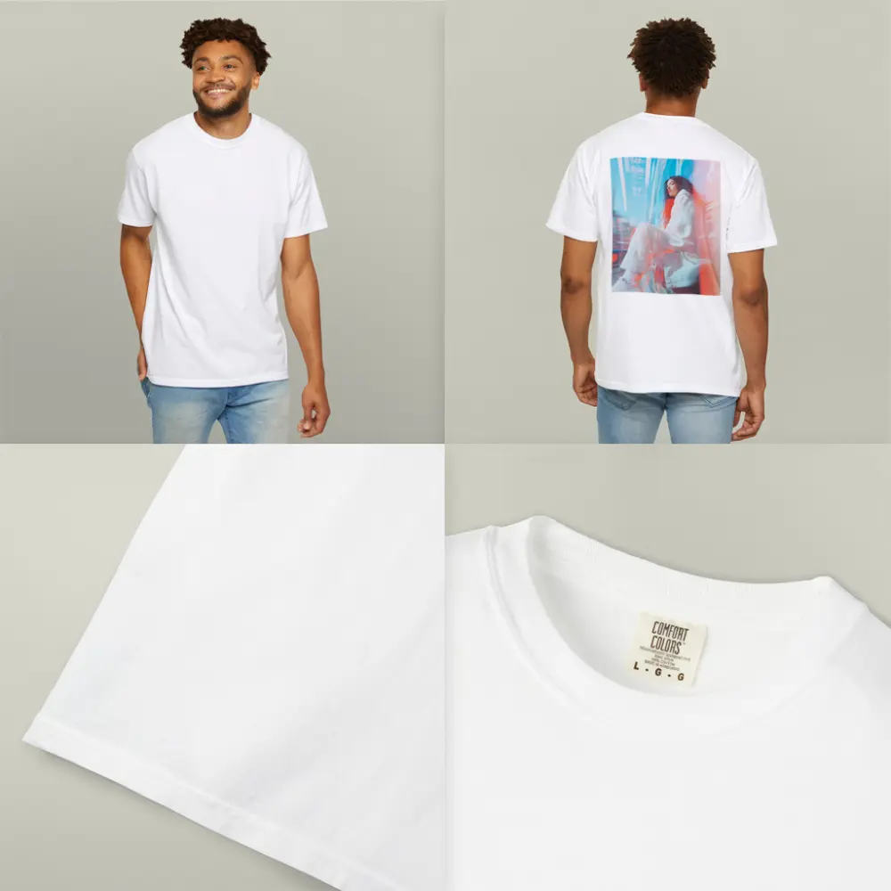 Woman Sitting Urban Street Motion Blur – T-Shirts