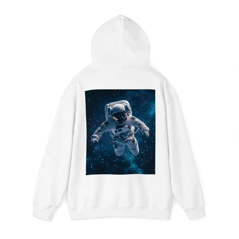 Astronaut Floating in Deep Blue Space – Hoodies