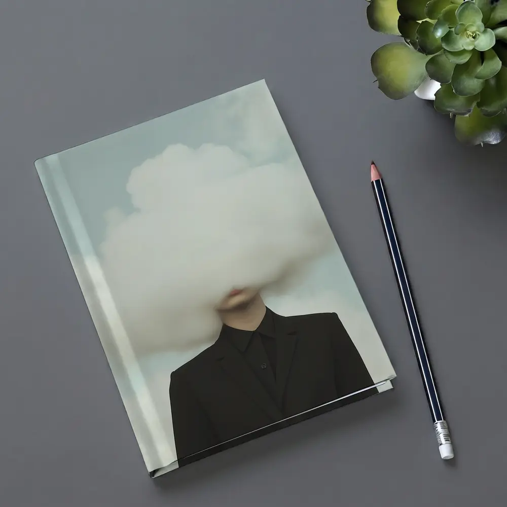 Person In Black Suit Cloud Head Sky – Notebooks