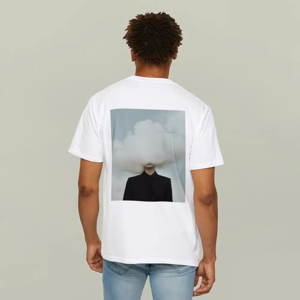Person In Black Suit Cloud Head Sky – T-Shirts
