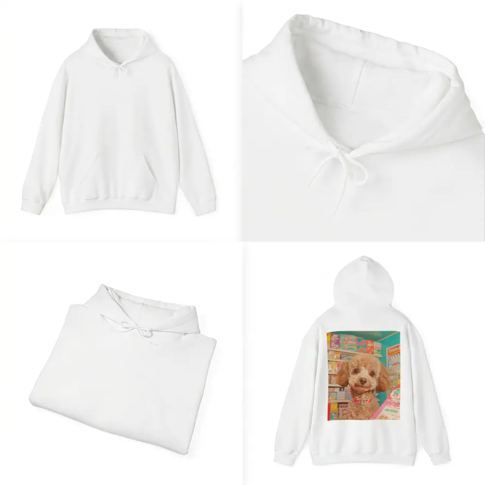 Poodle Dog In Colorful Candy Shop – Hoodies