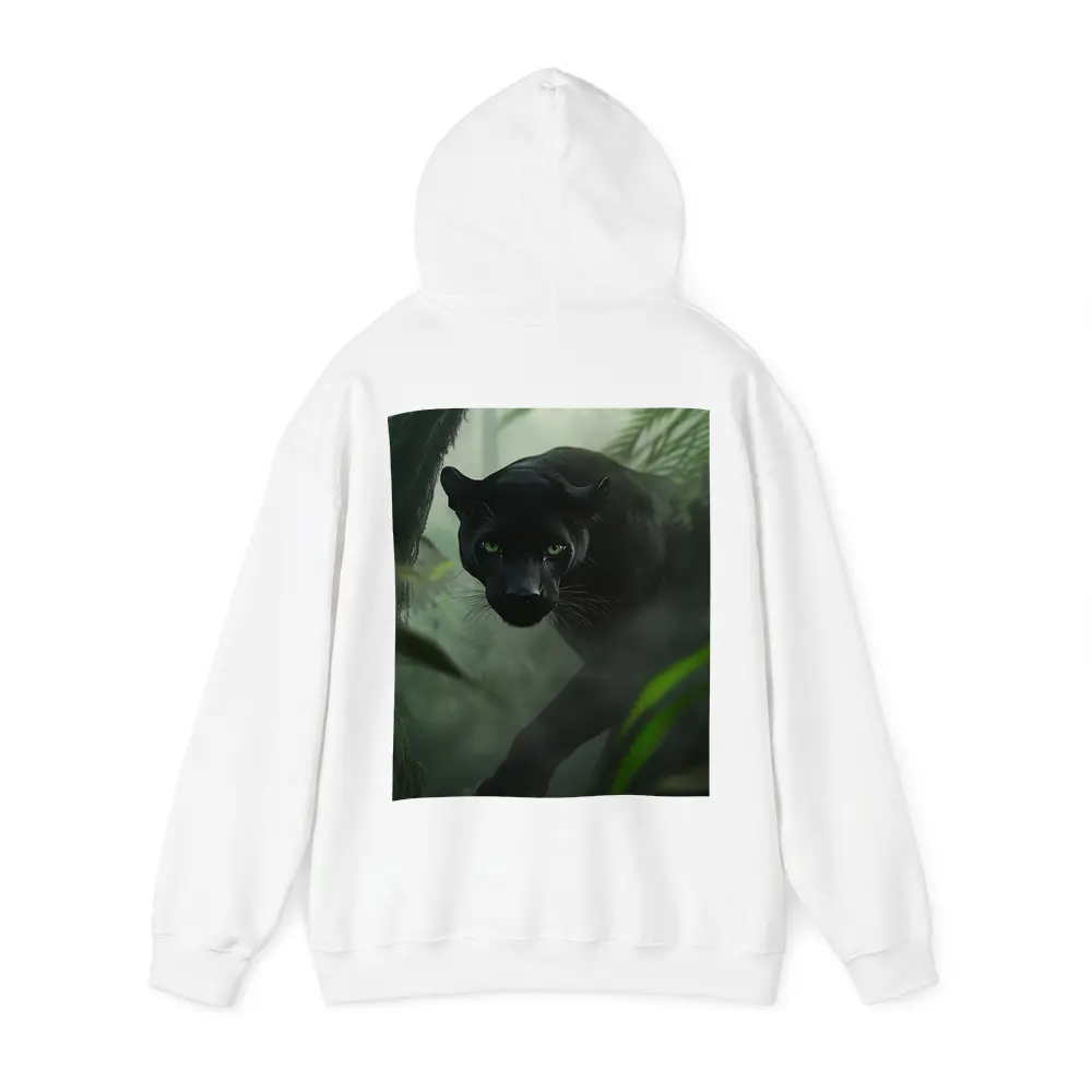 Black Panther Stalking Through Misty Jungle – Hoodies