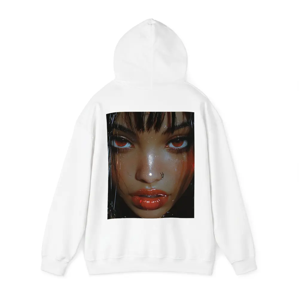 Dark Fantasy Digital Portrait Glowing Eyes – Hoodies